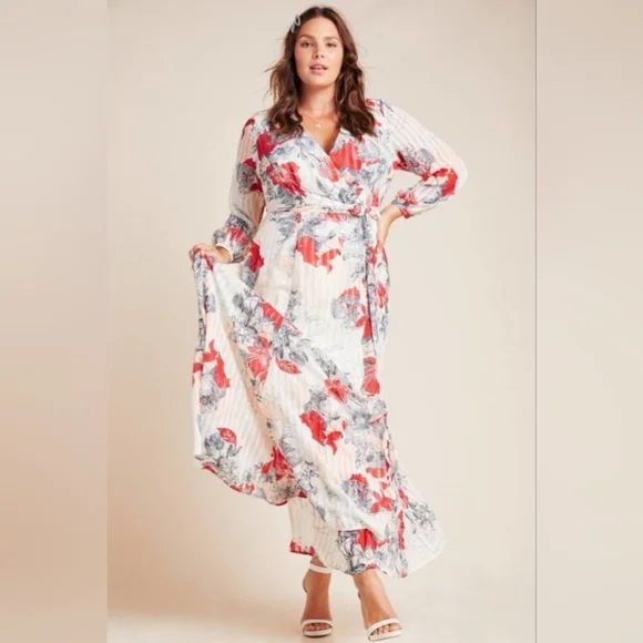Hutch | Dresses | Hutch Joyce Floral Wrap Maxi Dress Size 2x | Poshmark
